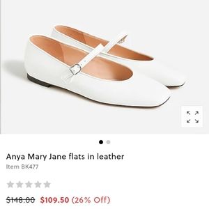 JCrew Mary Jane flats in leather